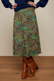 Juno Midi Skirt Cecilia - Spicy Brown - King Louie